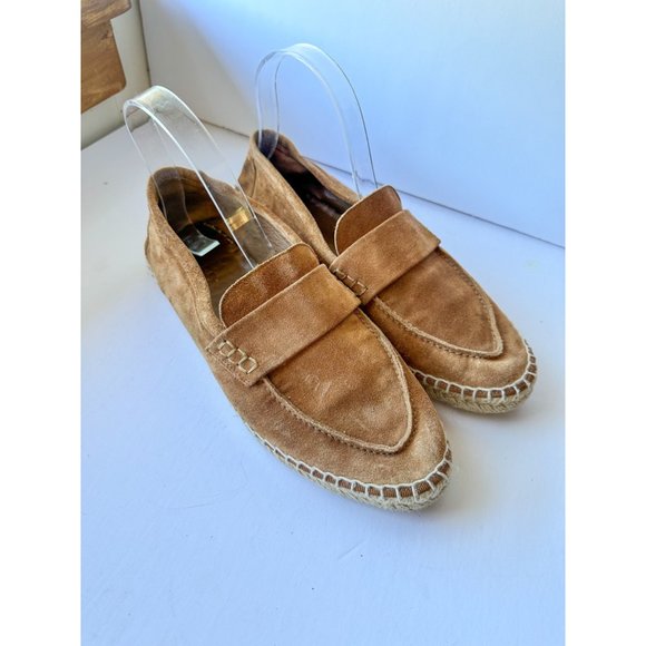 Vince Brown Loafers Daria Suede Espadrilles Classic Comfy Casual 8 - Picture 2 of 11